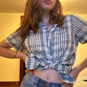 Plaid short sleeve